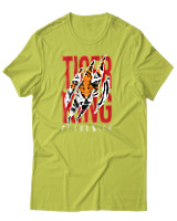 T-Shirt Αντρικό - Tiger KIng - Color Thumbnail Λαχανί