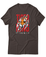 T-Shirt Αντρικό - Tiger KIng - Color Thumbnail Καφέ