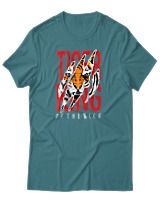 T-Shirt Αντρικό - Tiger KIng - Color Thumbnail Μπλε Πράσινο