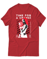 T-Shirt Αντρικό - Time For A Change - Color Thumbnail Κόκκινο