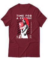 T-Shirt Αντρικό - Time For A Change - Color Thumbnail Σκούρο Κόκκινο