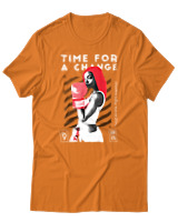 T-Shirt Αντρικό - Time For A Change - Color Thumbnail Πορτοκαλί