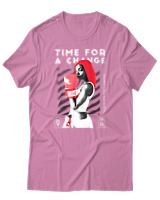T-Shirt Αντρικό - Time For A Change - Color Thumbnail Ροζ