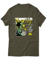 T-Shirt Αντρικό - Time Is Money - Color Thumbnail Χακί