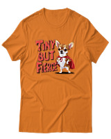 T-Shirt Αντρικό - Tiny But Fierce - Color Thumbnail Πορτοκαλί