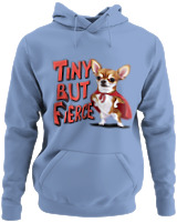 Φούτερ με κουκούλα - Tiny But Fierce - Color Thumbnail Blue Carolina