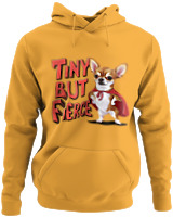Φούτερ με κουκούλα - Tiny But Fierce - Color Thumbnail Κίτρινο Χρυσό