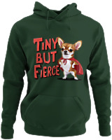 Φούτερ με κουκούλα - Tiny But Fierce - Color Thumbnail Κυπαρισσί