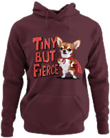 Φούτερ με κουκούλα - Tiny But Fierce - Color Thumbnail Marron
