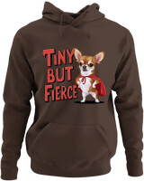 Φούτερ με κουκούλα - Tiny But Fierce - Color Thumbnail Καφέ