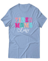 T-Shirt Unisex - Tired Moms Club - Color Thumbnail Γαλάζιο