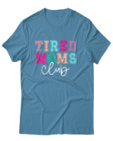 T-Shirt Unisex - Tired Moms Club - Color Thumbnail Τιρκουάζ