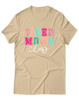 T-Shirt Unisex - Tired Moms Club - Color Thumbnail Μπεζ