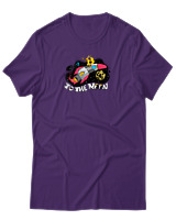 T-Shirt Αντρικό - To The Moon - Color Thumbnail Σκούρο Μωβ