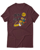 T-Shirt Αντρικό - To The Moon - Color Thumbnail Μπορντό