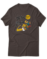 T-Shirt Αντρικό - To The Moon - Color Thumbnail Καφέ