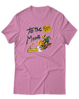 T-Shirt Αντρικό - To The Moon - Color Thumbnail Ροζ