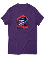 T-Shirt Αντρικό - Today Is Cheat Day - Color Thumbnail Σκούρο Μωβ