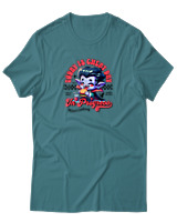 T-Shirt Αντρικό - Today Is Cheat Day - Color Thumbnail Μπλε Πράσινο