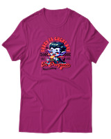T-Shirt Αντρικό - Today Is Cheat Day - Color Thumbnail Φουξια