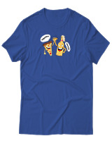 T-Shirt Αντρικό - Together Forever - Color Thumbnail Μπλε Ρουά