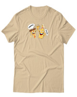 T-Shirt Αντρικό - Together Forever - Color Thumbnail Μπεζ