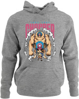 Φούτερ με κουκούλα - Tony Chopper - Color Thumbnail Γκρι Μελανζέ
