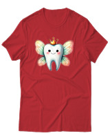 T-Shirt Αντρικό - Tooth Fairy - Color Thumbnail Κόκκινο