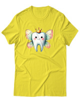 T-Shirt Αντρικό - Tooth Fairy - Color Thumbnail Κίτρινο