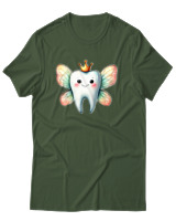 T-Shirt Αντρικό - Tooth Fairy - Color Thumbnail Κυπαρισσί