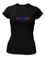 T-Shirt Στενή Γραμμή - Top Dad - Color Thumbnail Μαύρο
