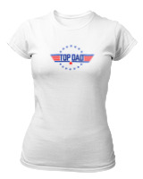 T-Shirt Στενή Γραμμή - Top Dad - Color Thumbnail ΄Ασπρο