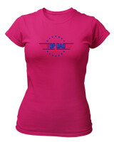T-Shirt Στενή Γραμμή - Top Dad - Color Thumbnail Φουξια