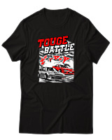 T-Shirt Unisex - Touge Battle - Color Thumbnail Μαύρο