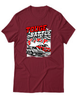 T-Shirt Unisex - Touge Battle - Color Thumbnail Σκούρο Κόκκινο