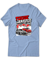 T-Shirt Unisex - Touge Battle - Color Thumbnail Γαλάζιο