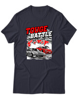 T-Shirt Unisex - Touge Battle - Color Thumbnail Σκούρο Μπλε