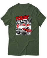 T-Shirt Unisex - Touge Battle - Color Thumbnail Κυπαρισσί