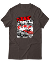 T-Shirt Unisex - Touge Battle - Color Thumbnail Καφέ