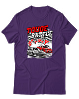 T-Shirt Unisex - Touge Battle - Color Thumbnail Σκούρο Μωβ
