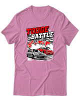 T-Shirt Unisex - Touge Battle - Color Thumbnail Ροζ