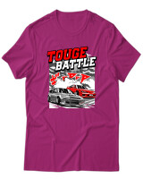 T-Shirt Unisex - Touge Battle - Color Thumbnail Φουξια