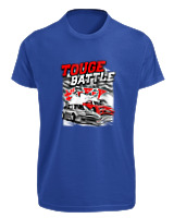 T-Shirt Fit Αντρικό - Touge Battle - Color Thumbnail Μπλε Ρουά