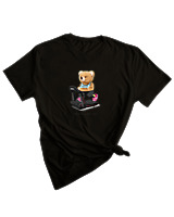 T-Shirt Woman Fashion Γυναικείο - Train For It - Color Thumbnail BLACK