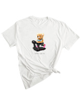 T-Shirt Woman Fashion Γυναικείο - Train For It - Color Thumbnail WHITE