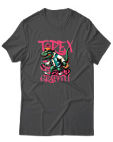 T-Shirt Αντρικό - Trex Graffiti - Color Thumbnail Ανθρακί