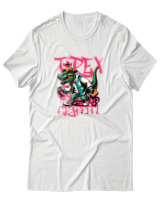 T-Shirt Αντρικό - Trex Graffiti - Color Thumbnail Άσπρο