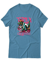 T-Shirt Αντρικό - Trex Graffiti - Color Thumbnail Τιρκουάζ