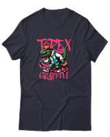 T-Shirt Αντρικό - Trex Graffiti - Color Thumbnail Σκούρο Μπλε