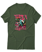 T-Shirt Αντρικό - Trex Graffiti - Color Thumbnail Κυπαρισσί